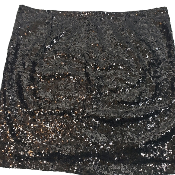 Halogen Black Sequin Pencil Skirt Party NYE Sz XL - Picture 2 of 8